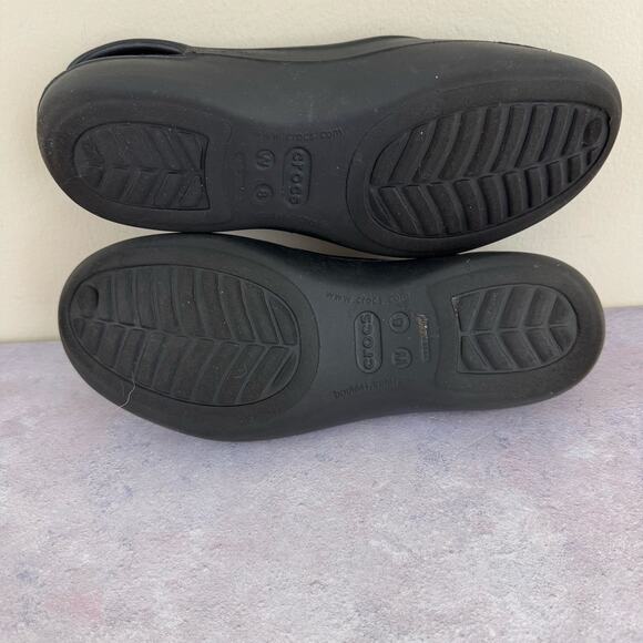 Crocs Shoes Women's 8 Sling Back Ballet Flats Bling Cut Out Close Toe Sandals - Picture 11 of 12